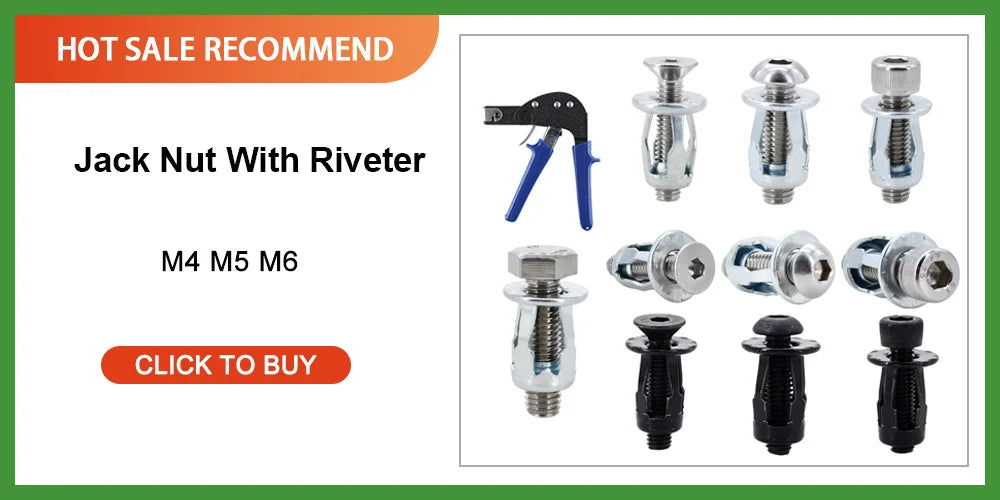 20/30/50Pcs Petal Shape Rivet Nut Screw Bolt Kit Expansion Metal