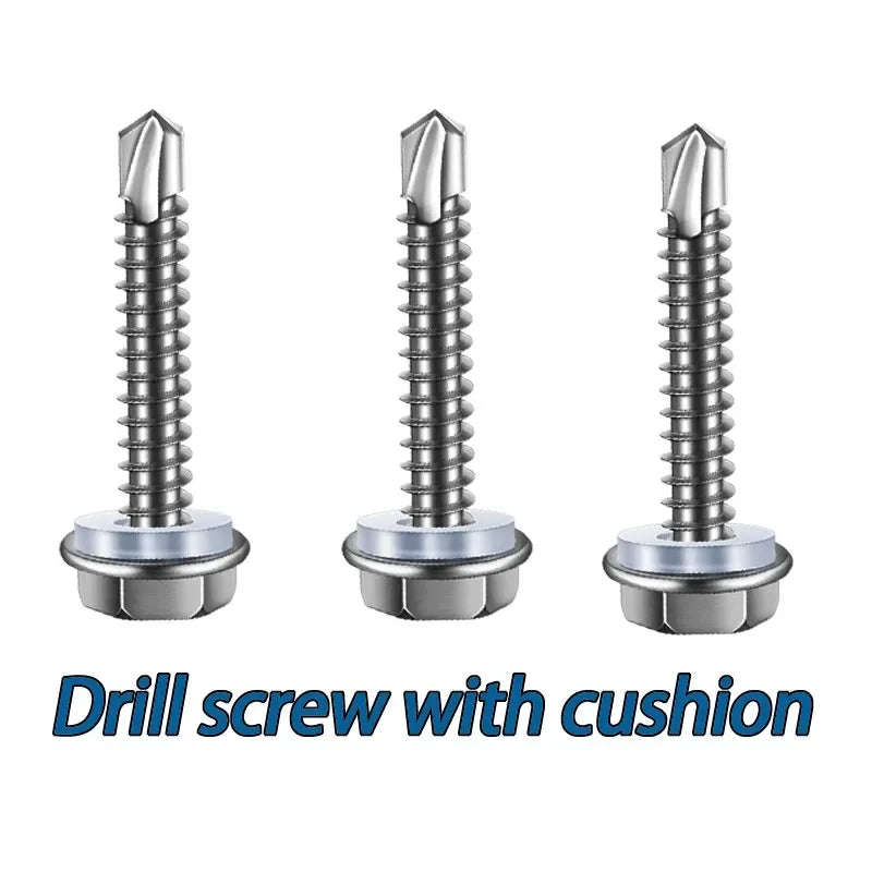 410 Stainless Steel Hex Head Self-Drilling Screws – M4.2/M4.8/M6.3