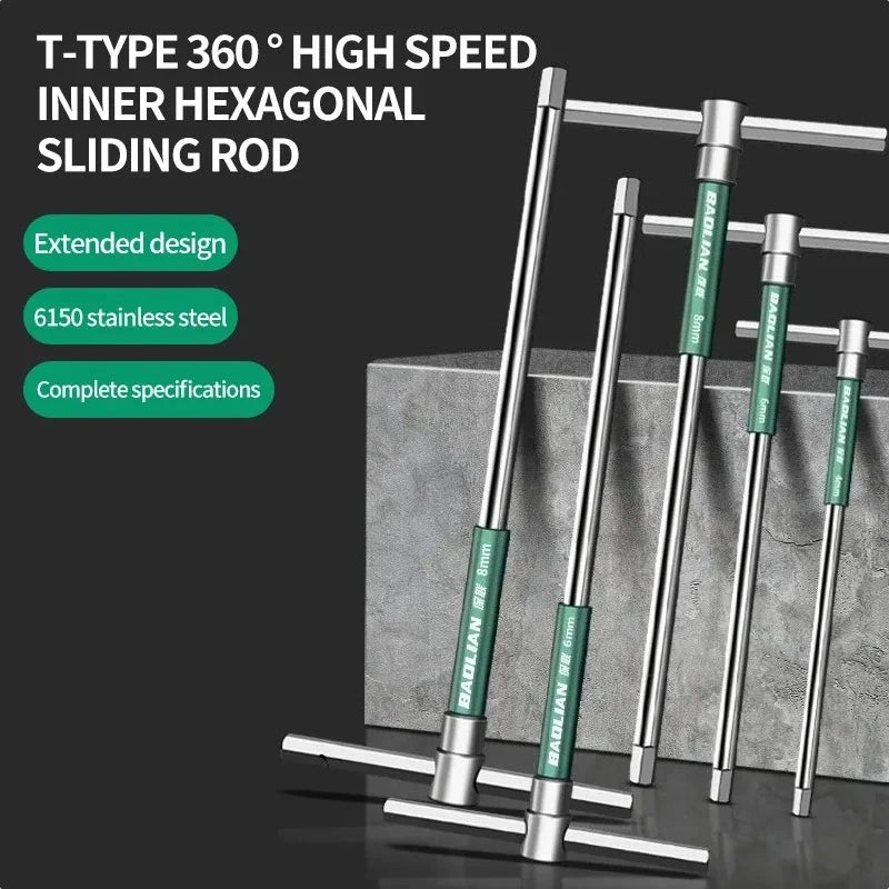 T/L 2.5/3/4/5/6/8/10mm Torx Screwdriver T Type Allen Hex Wrench