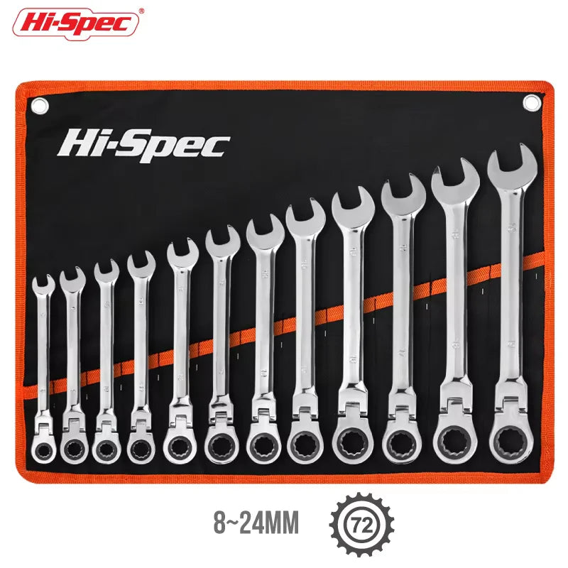 Adjustable Torque Ratchet Spanner Set 8-19Mm Universal Torx Keys For