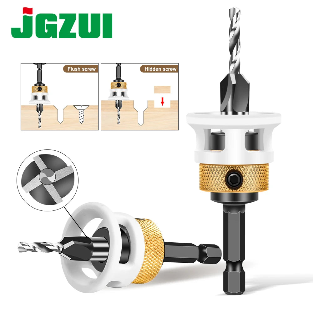 Alloy Countersink Drill Bit — 4-Edge Limit Stop fo - View 1