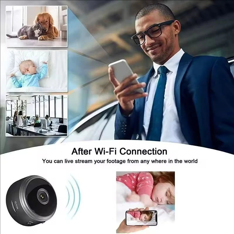 A9 Mini Smart Camera WiFi Remote Wireless Monitoring 1080p Ip Camara