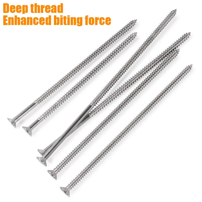 304 Stainless Steel Extended Flat Head Self Tapping Screw