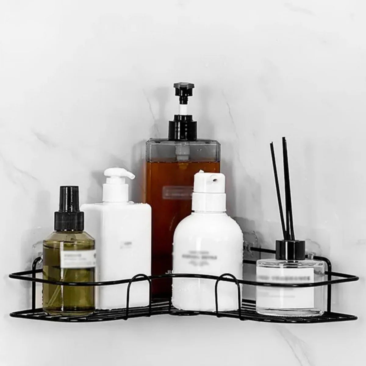 Bathroom Shelf, Shower Caddy Rack, Bathroom Kitchen No Punching