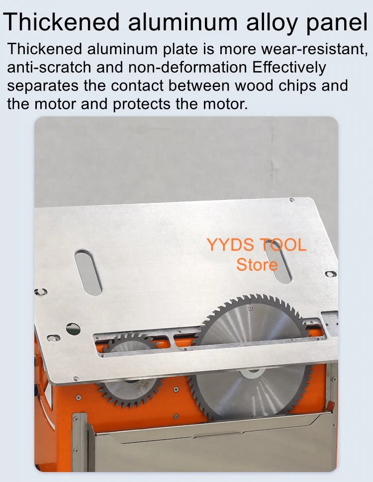 J15 Dust-Free Push Table Saw – Optical Shaft Lift Woodworking No-Chip