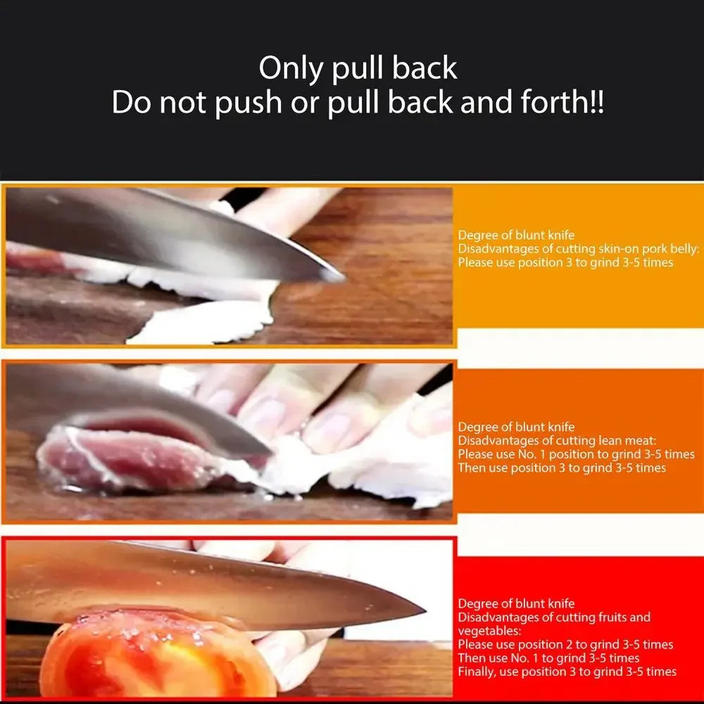 Kitchen 4 Segment Knife Sharpener Multifunctional Portable Non-slip