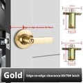 Stainless Steel Interior Door Lever Lock Set: Privacy Knob Handle