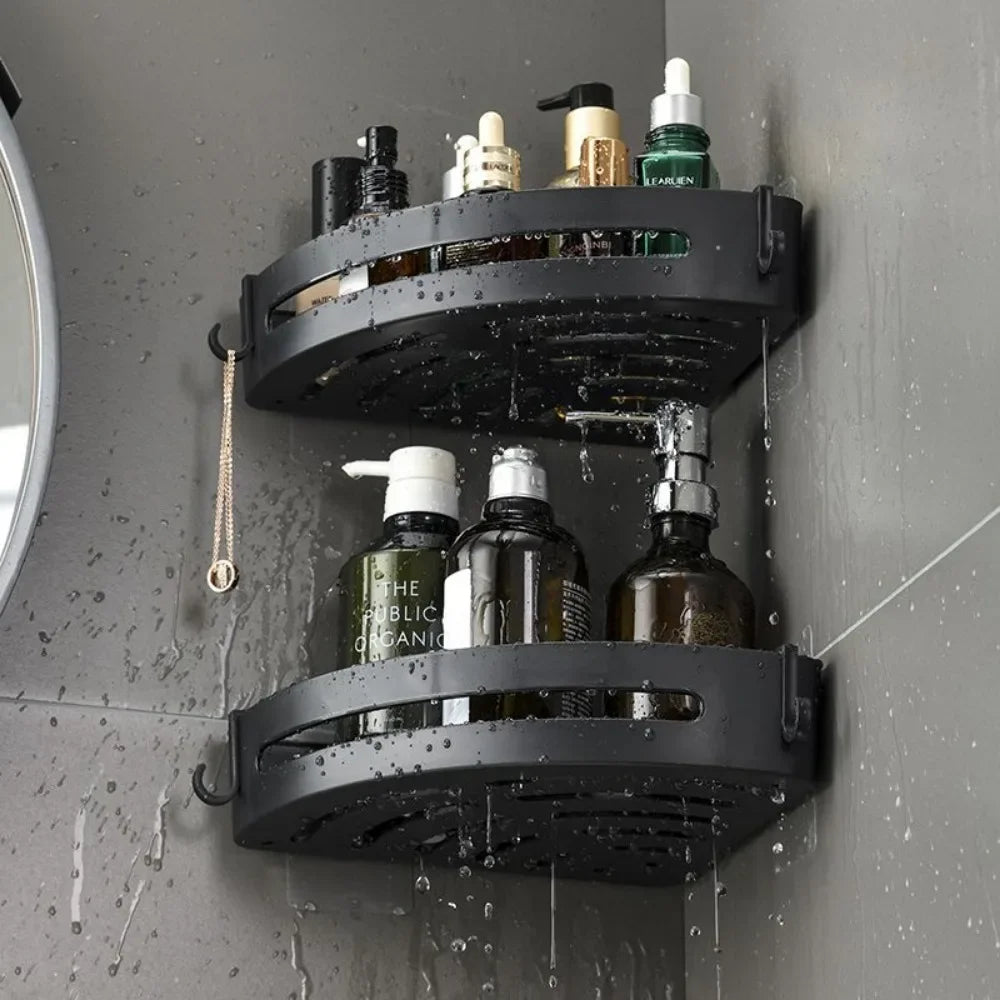 NEW 3/2/1 PCS Adhensive Bathroom Shampoo Holder Shower Caddy Shelves