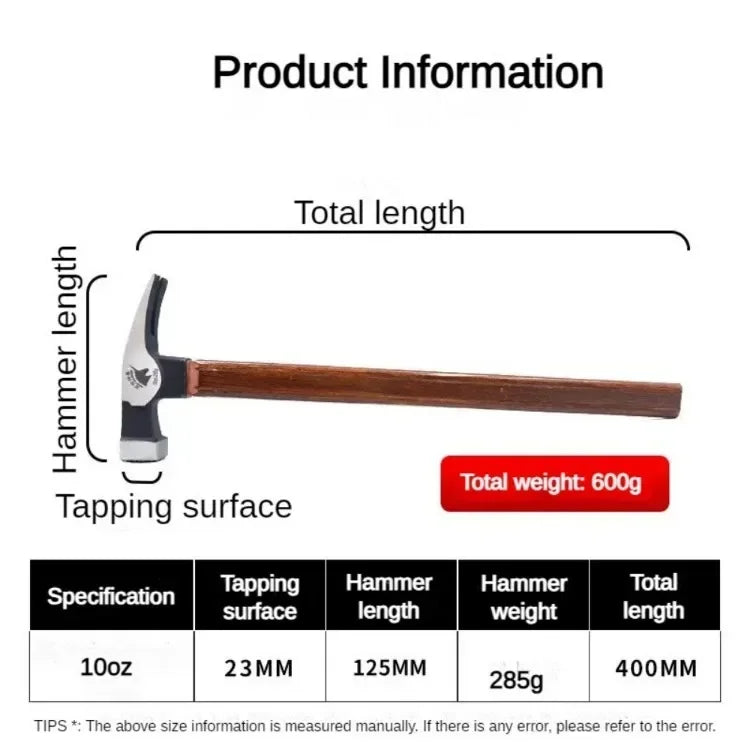 Working Claw Hammer Carpentry Tools Nail Hammers Professional