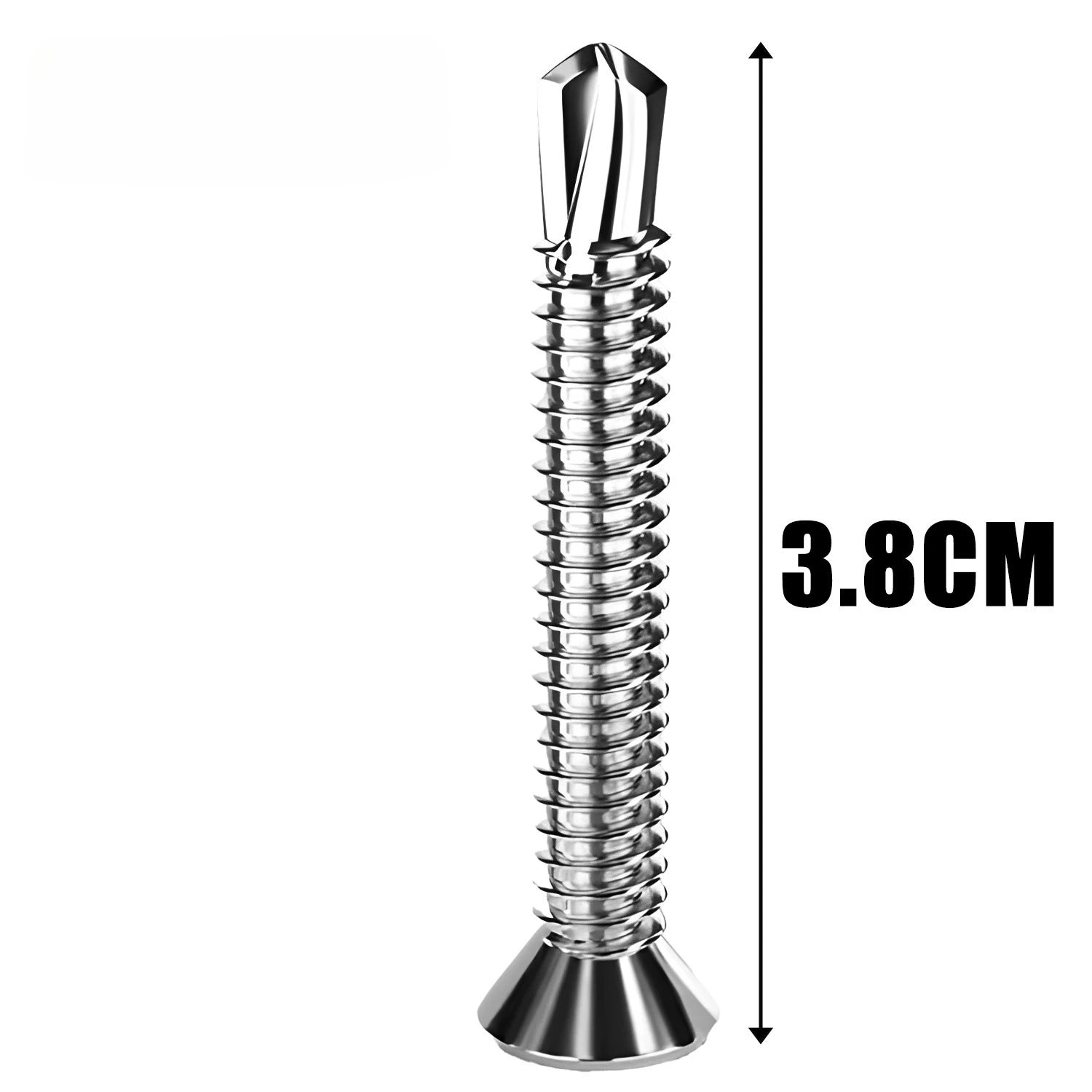 M4.2 Stainless Steel Phillips Flat Head Self-Tapping Screws – 20 or 200-Pack