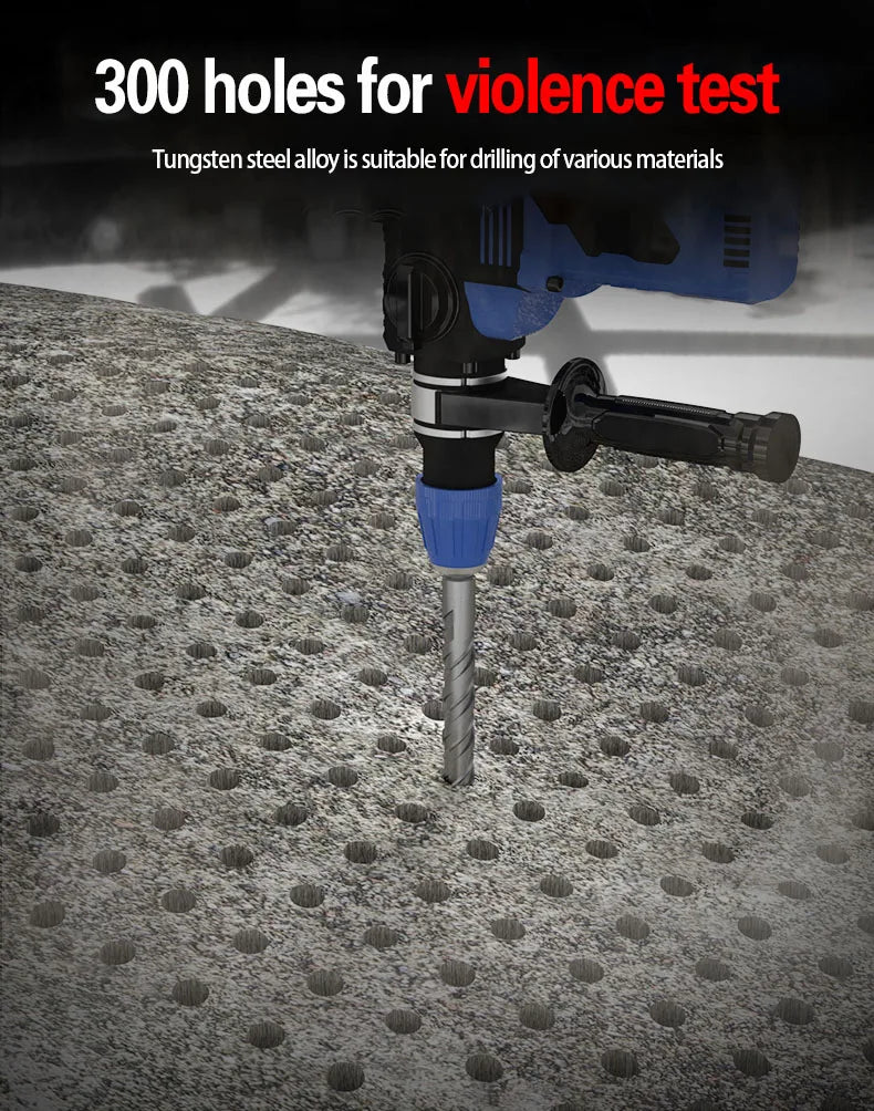 Cross Tips 4 Cutters Concrete SDS Plus Drill Bit 110mm 150 200