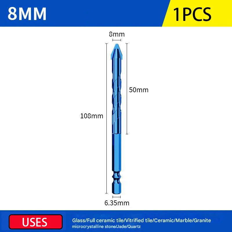 10/5/2PCS Eccentric Drill Bits Set Ceramic Tile Drill Bit Set