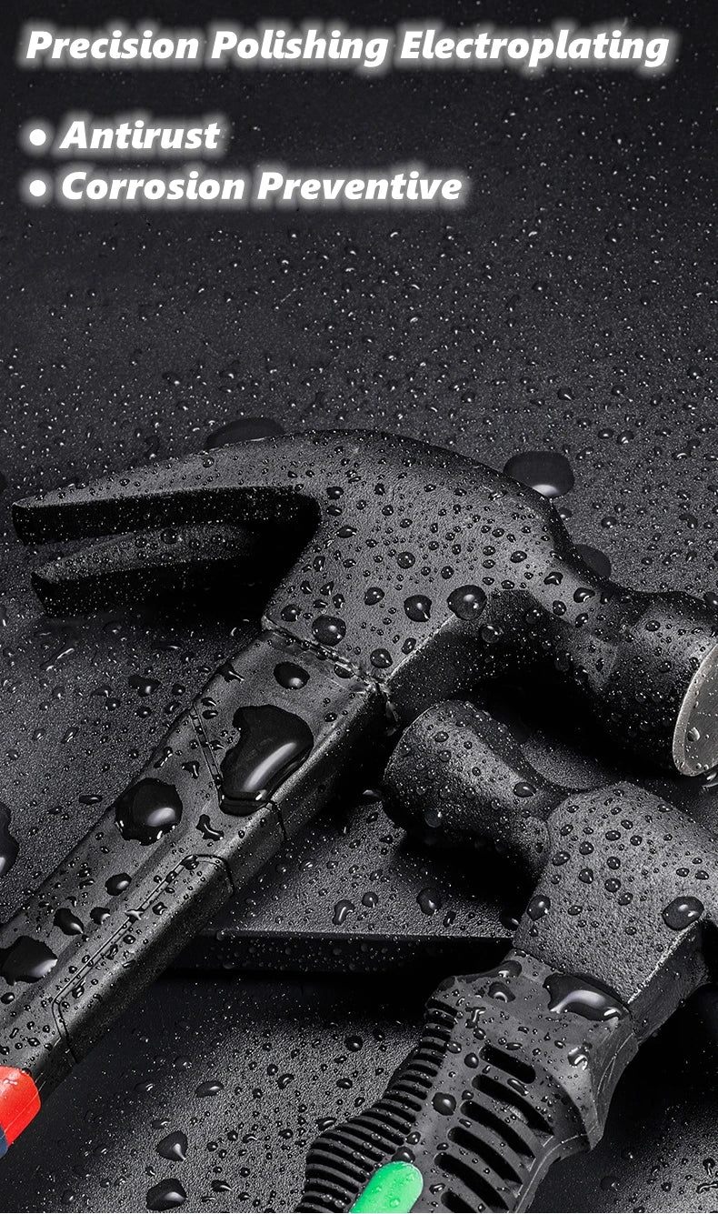 Multifunctional Claw Hammer Ramshorn Nail Hammer Engineering Handle