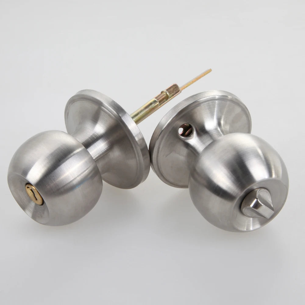 Door Handle Knob Stainless Steel Rotation Round Door Knobs Handle