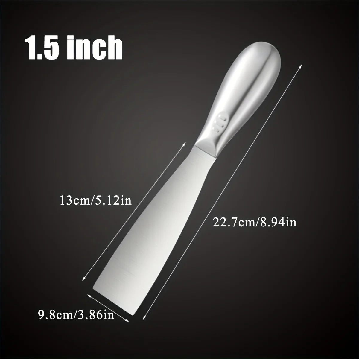 Premium Polished All-Stainless Steel Scraper Tool for Drywall