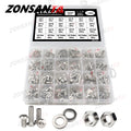 M2 M2.5 M3 M4 M5 304 Stainless Steel Screw Allen Hexagon Hex Socket...