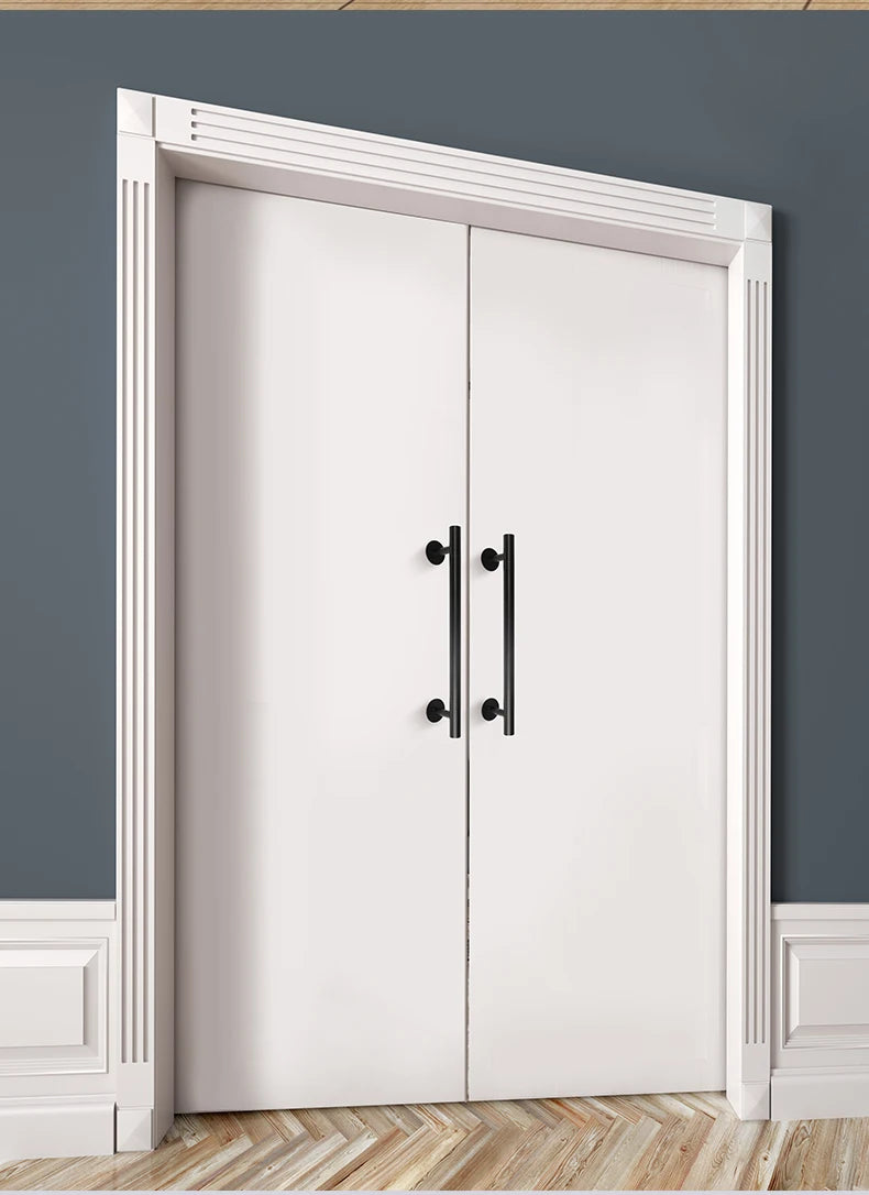 300mm Long Barn Door Handles 400mm Metal Gate Pull Handles Black