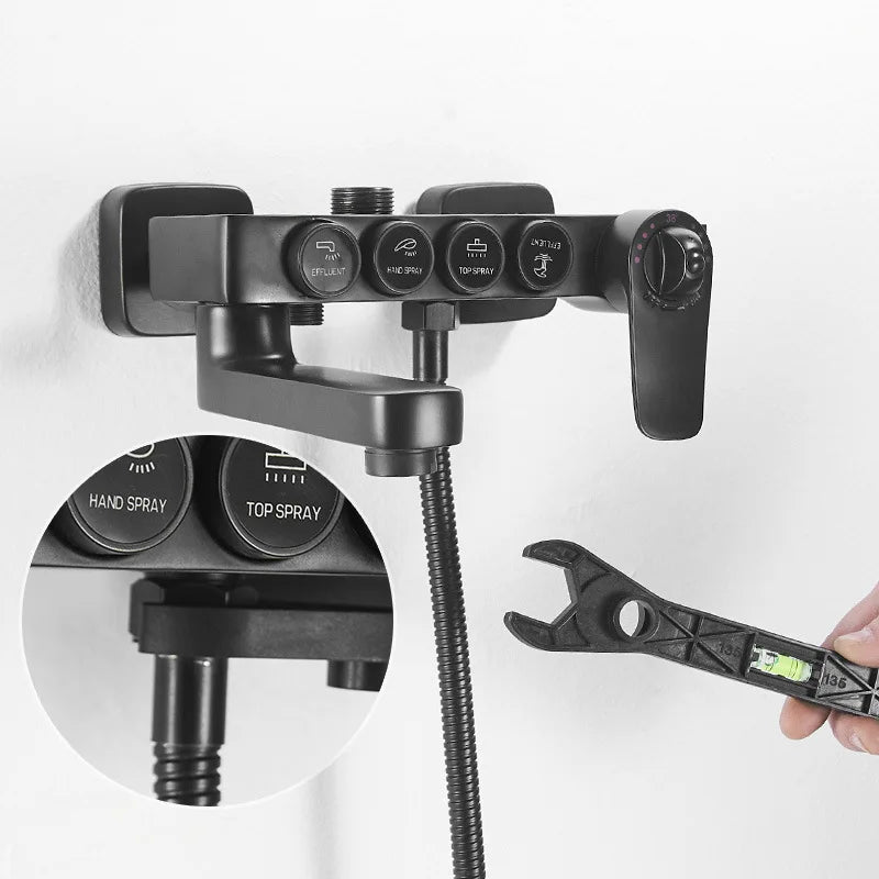 Multifunctional Dual Headed Wrench With Level Manual Tap Spanner