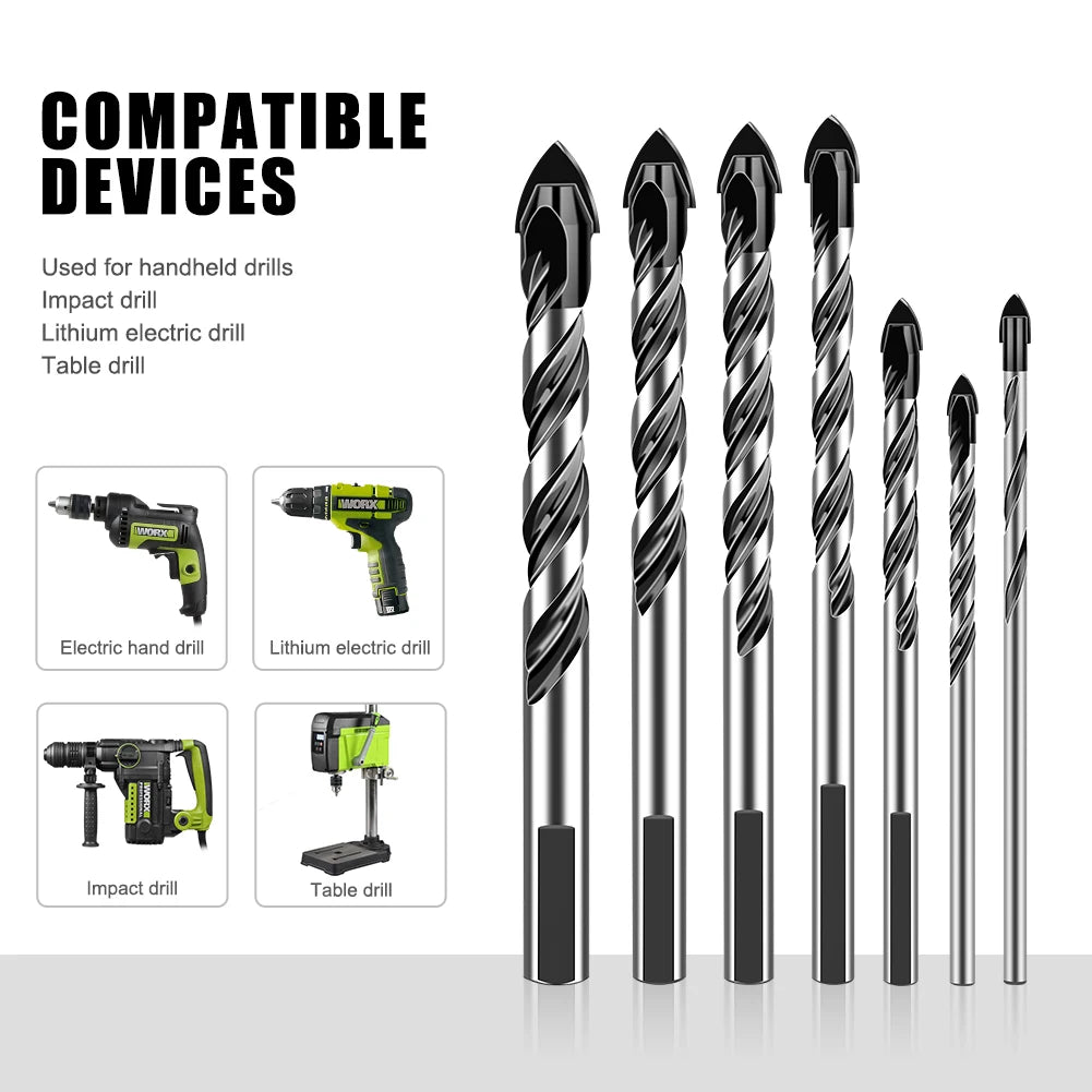 Tile Puncher Wall Drill Glass Cement Concrete Drill Bit Alloy High