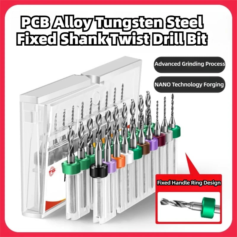TG Hard Alloy 0.2/0.5-3.0mm Micro Drill Bits Print Circuit Board