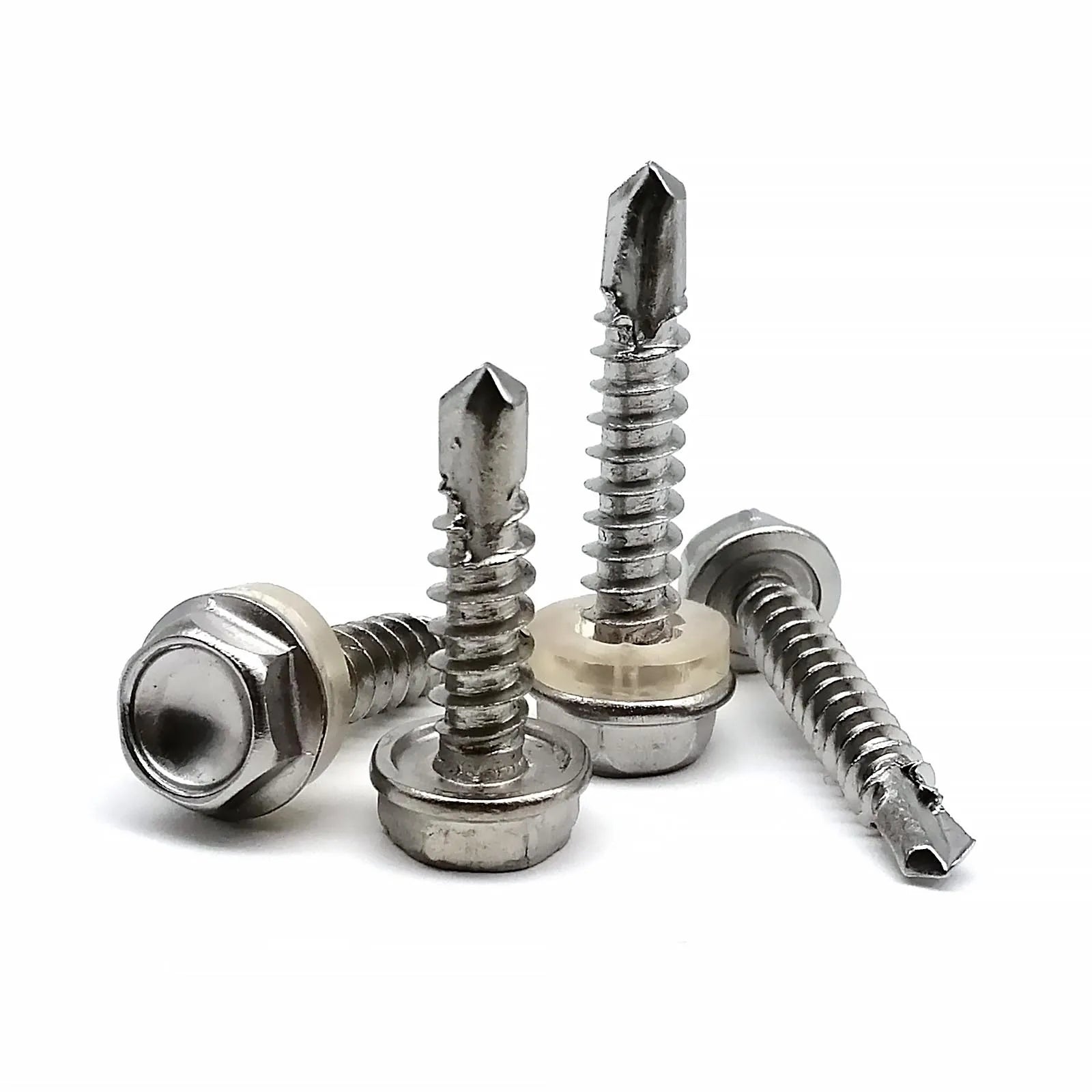 10pcs M4.2 M4.8 M5.5 M6.3 410 Stainless Steel External Hexagon Flan...