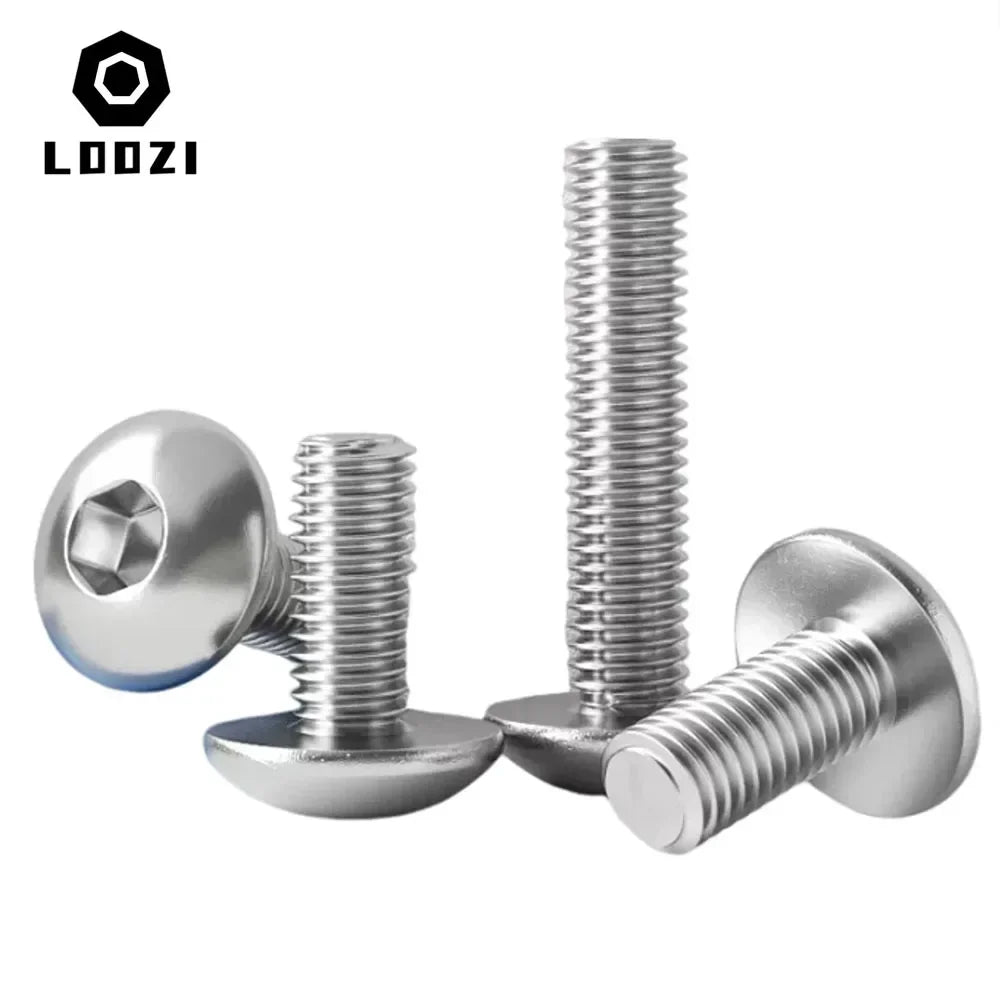 M2 M2.5 M3 M4 M5 M6 M8 M10 304 Stainless Steel Hex Round Pan Mushro...