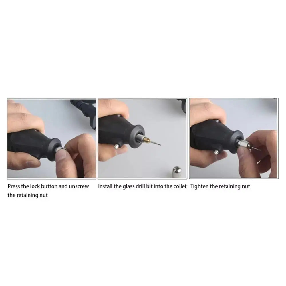2PCS Car Windshield Repair Tool Glass Drilling Bit High Hardness