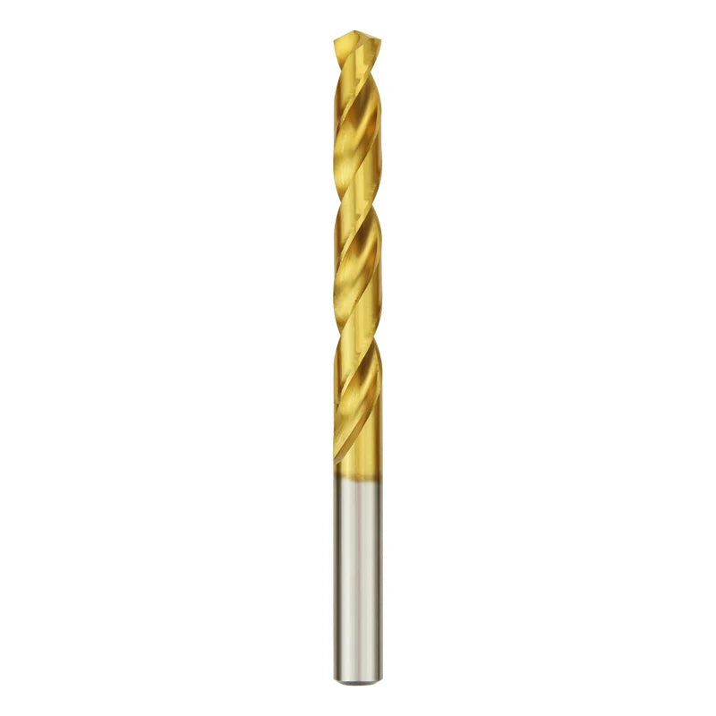 Titanium Twist Drill HSS High Speed Steel Drill Bits 10Pcs Power