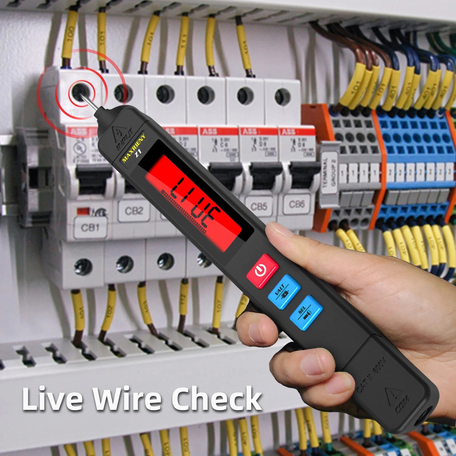 Smart Digital Voltage Detector Tester Indicator Electric Pen DC AC