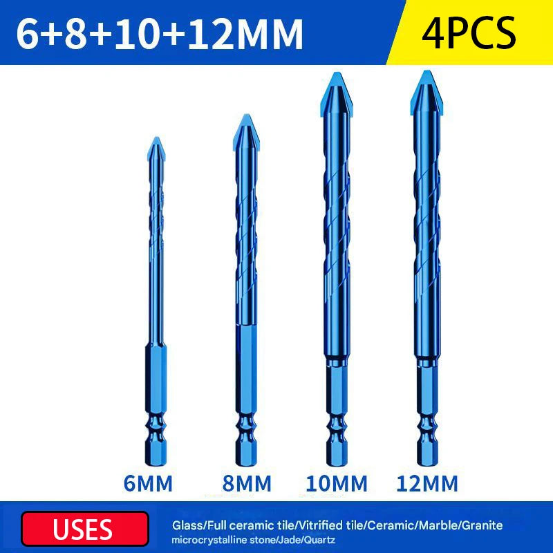 10/5/2PCS Eccentric Drill Bits Set Ceramic Tile Drill Bit Set
