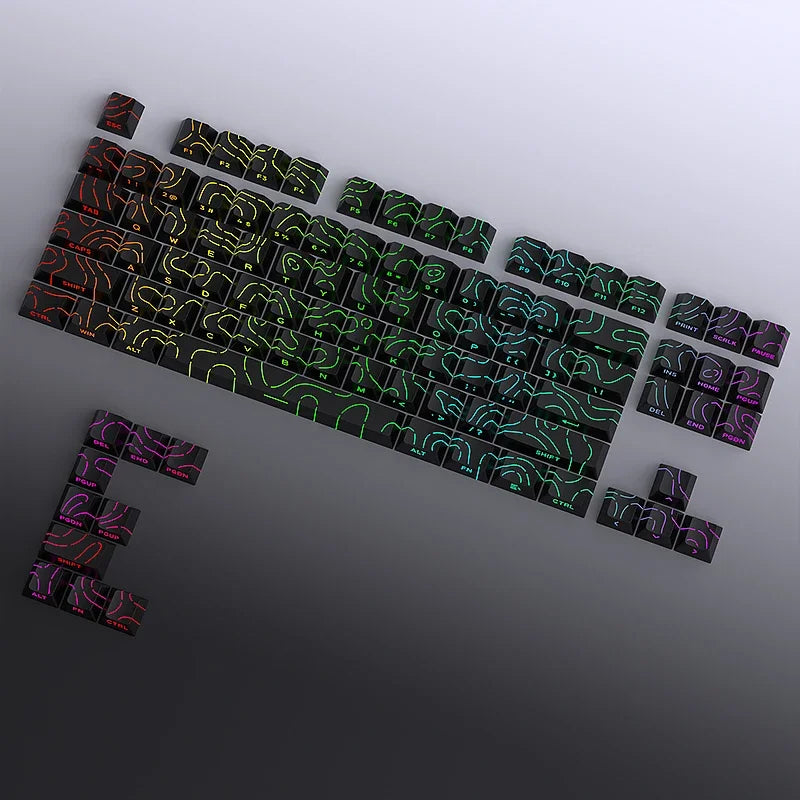 Contour 4.0 Side Engraved Keycap PBT Translucent 97 Key Gaming