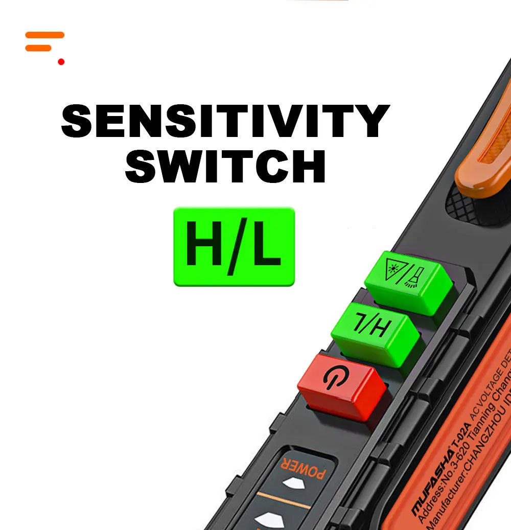 MUFASHA Non-Contact Voltage Detector Electrical Pen AC Voltage Tester