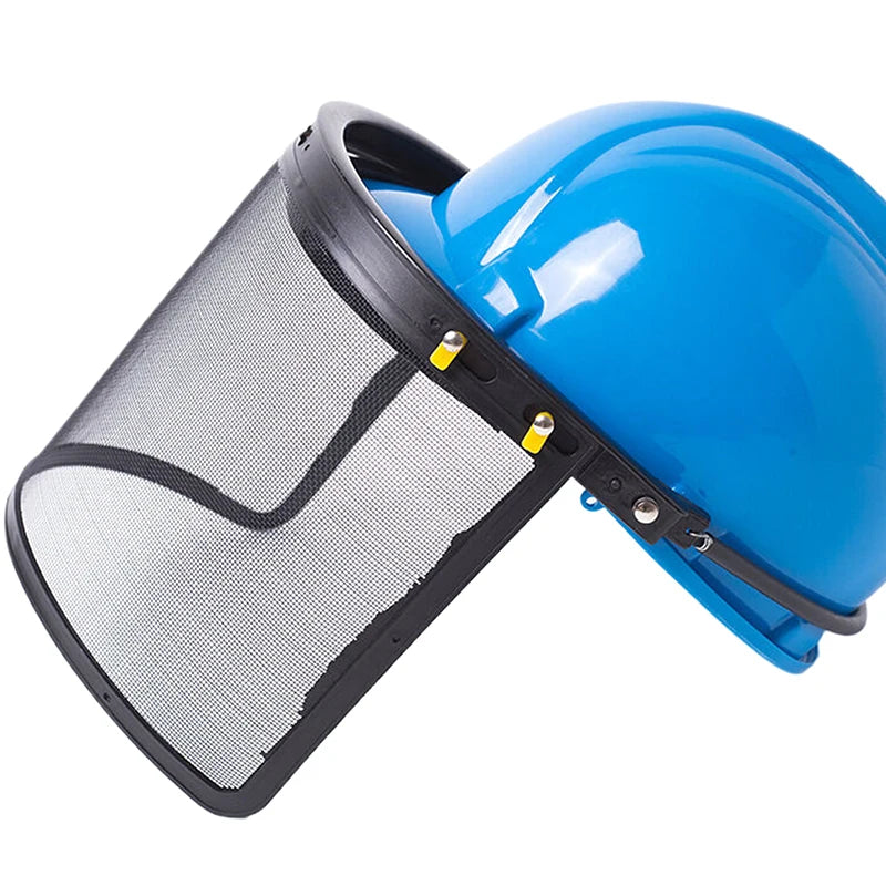 Grass Trimmer & Brushcutter Safety Helmet with Full Face Mesh Guard