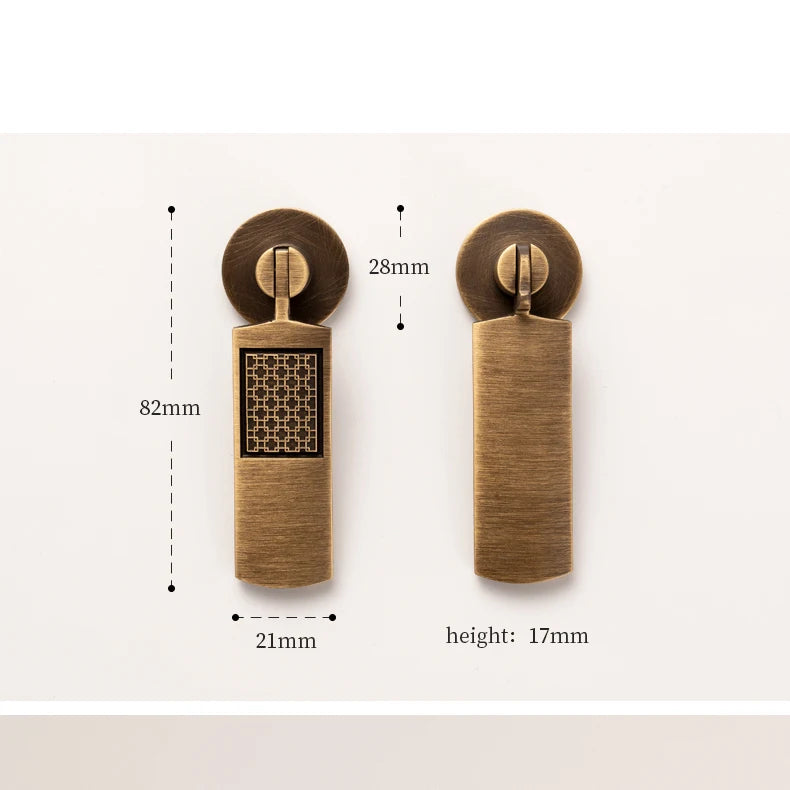 Santaya Antique Brass Handle Luxury Bronze Pull Kitchen Cabinet