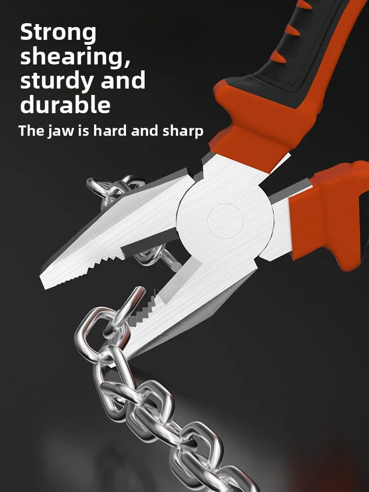 Electric Wire Pliers Large Opening Sharp Multifunction Tool for