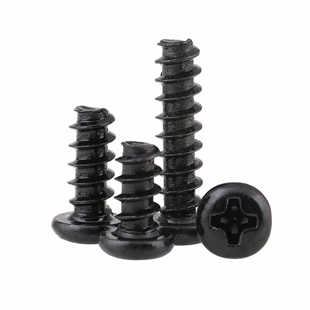 10/50Pcs M1 M1.2 M1.4 M1.7 M2 M2.3 M2.6 M3 M4 M5 Black 304 Stainless