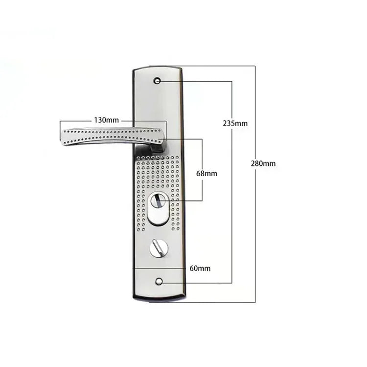 Universal Security Door Handle Aluminium Alloy Door Handle Thickened