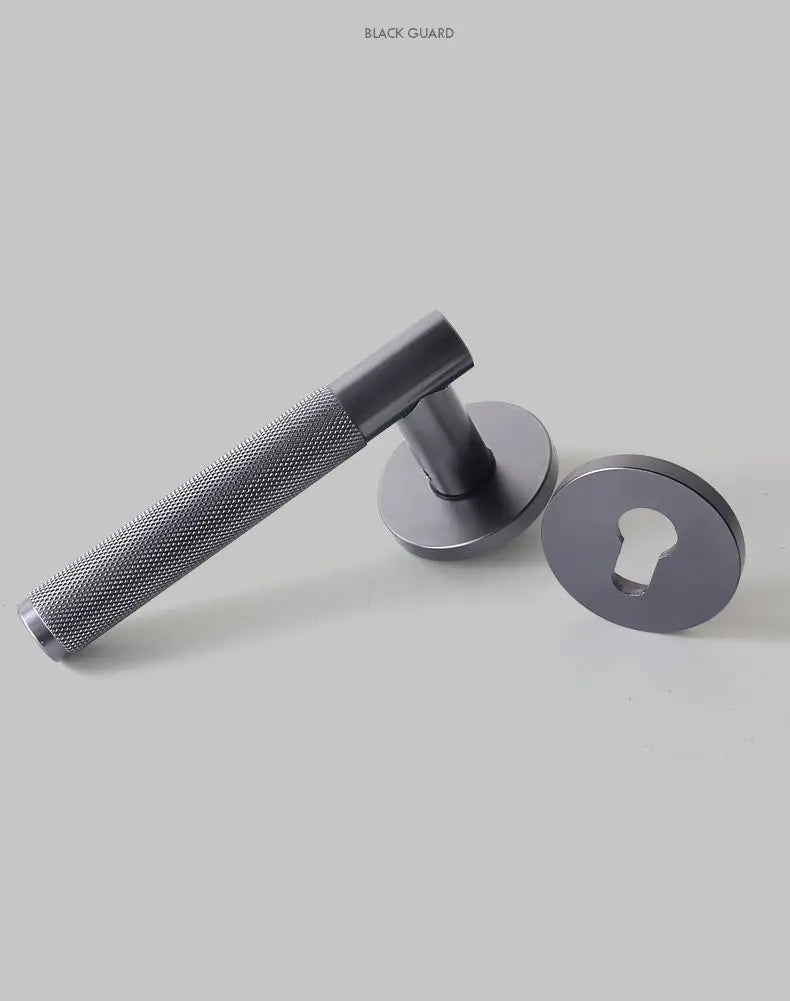 Silent Split Door Lock Privacy Door Handle Lever Bedroom Bathroom