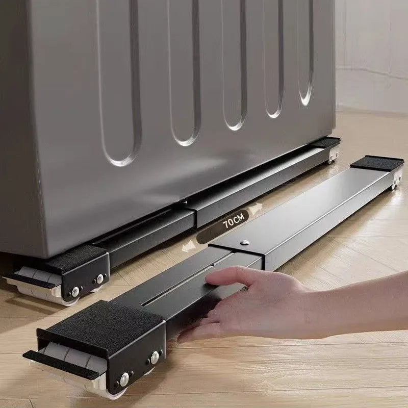 Retractable Refrigerator Base With Wheels Adjustable Stand
