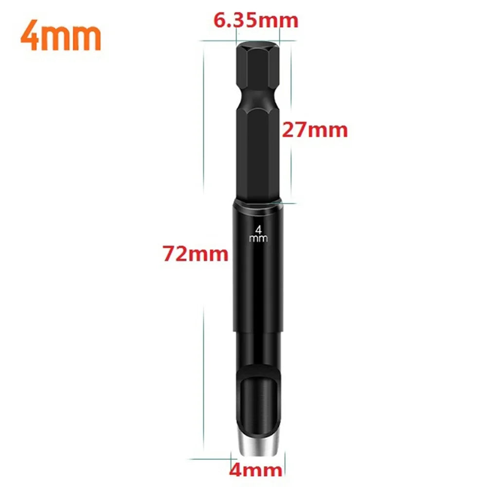 1/5pcs Leather Craft Hollow Hole Punches Hex Shank Adapter Hollow