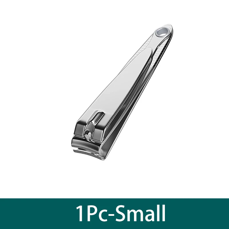 Splash resistant nail clippers, stainless steel scissors