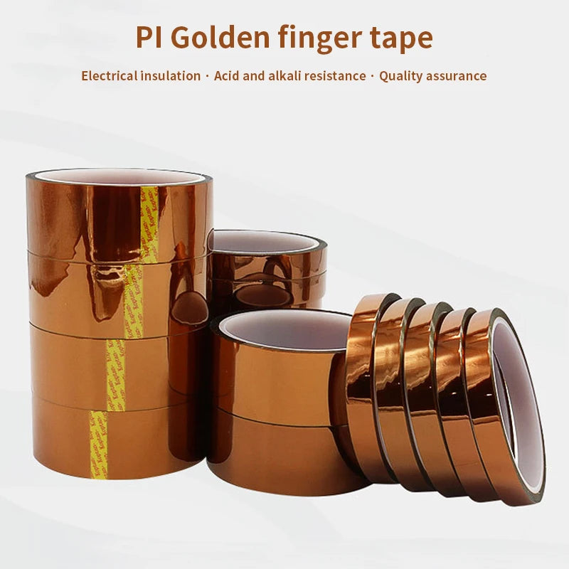 30m Long Gold Finger High Temperature Resistant Tape Polyimide Tape