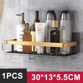 Bathroom Shelf Kitchen Storage Organizer Aluminum Alloy Shampoo Rack