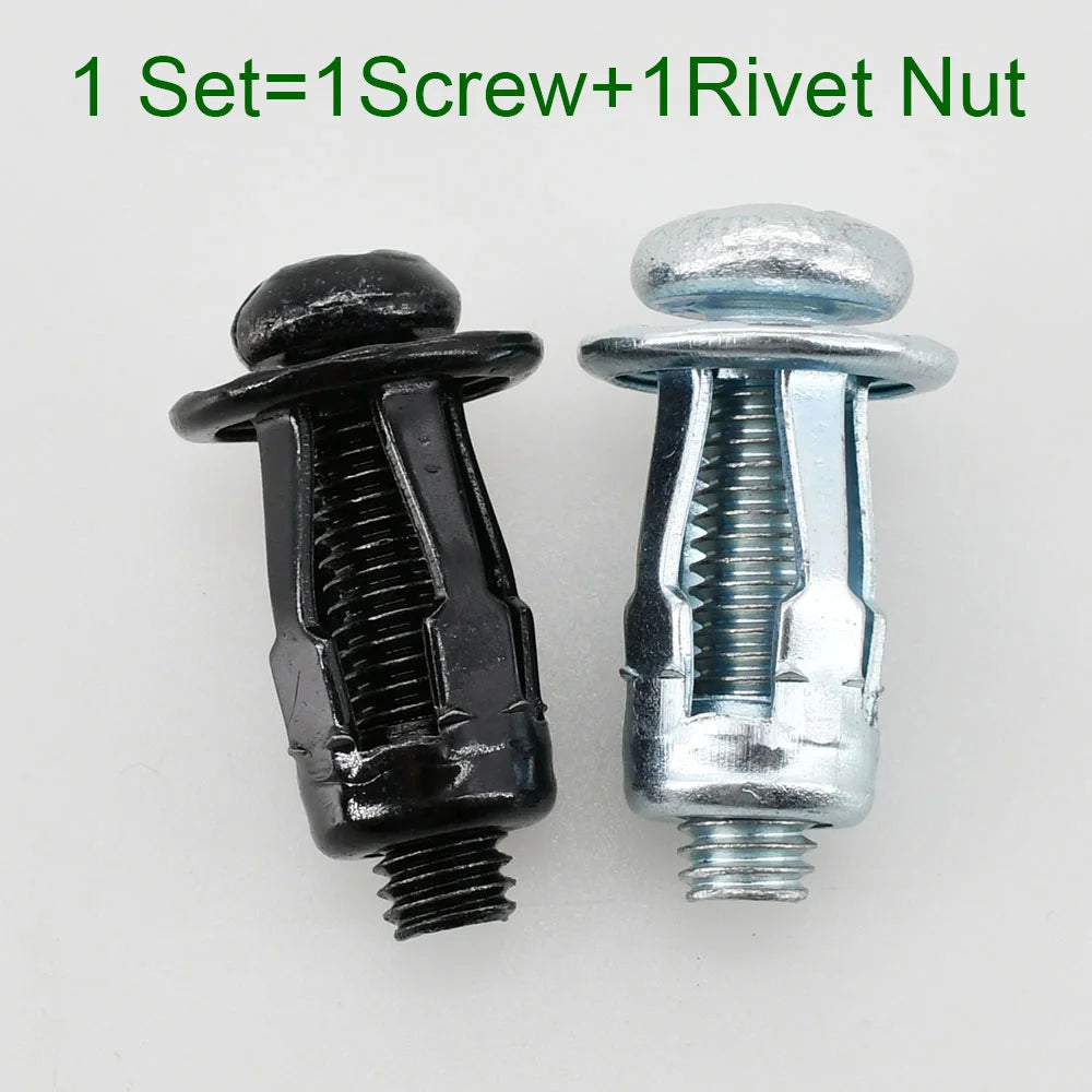 20/30/50Pcs Petal Shape Rivet Nut Screw Bolt Kit Expansion Metal