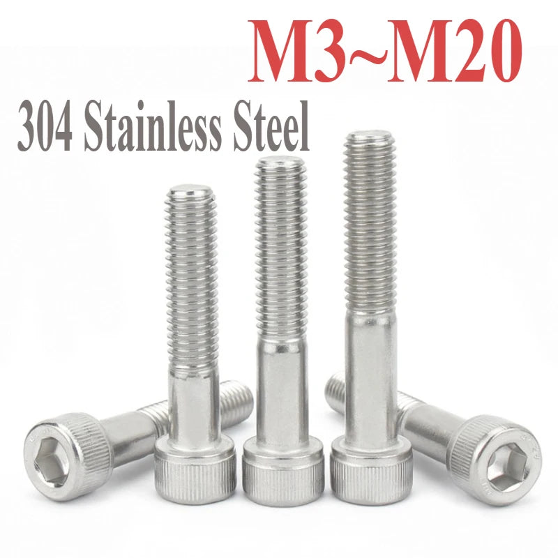 M3 M4 M5 M6 M8 M10 M12 M14 M16 M20 304 Stainless Steel Lengthen Half