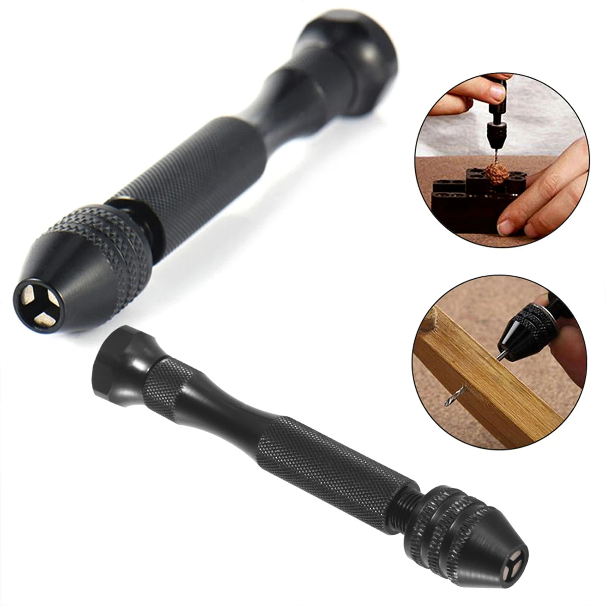 49Pcs Precision Pin Vise Hobby Drill with Model Twist Hand Drill Bits
