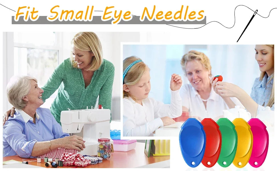 6Pcs Needle Threader Stitch Insertion Tool for Sewing Machine Plastic