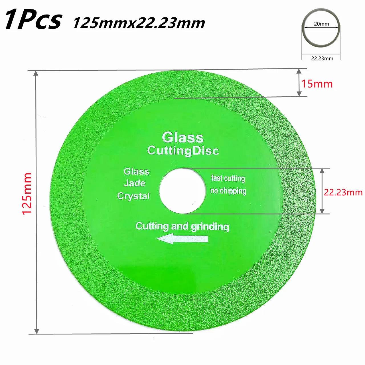100/115/125mm Glasscutting blade Ceramic tile Jade crystal wine