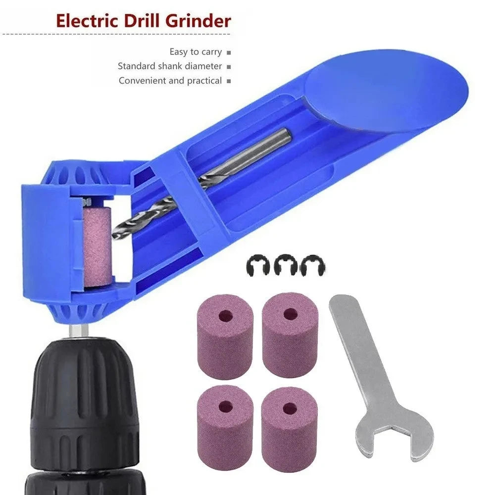 1 Set Portable Drill Bit Sharpener Sharpening Tool Drill Sharpener