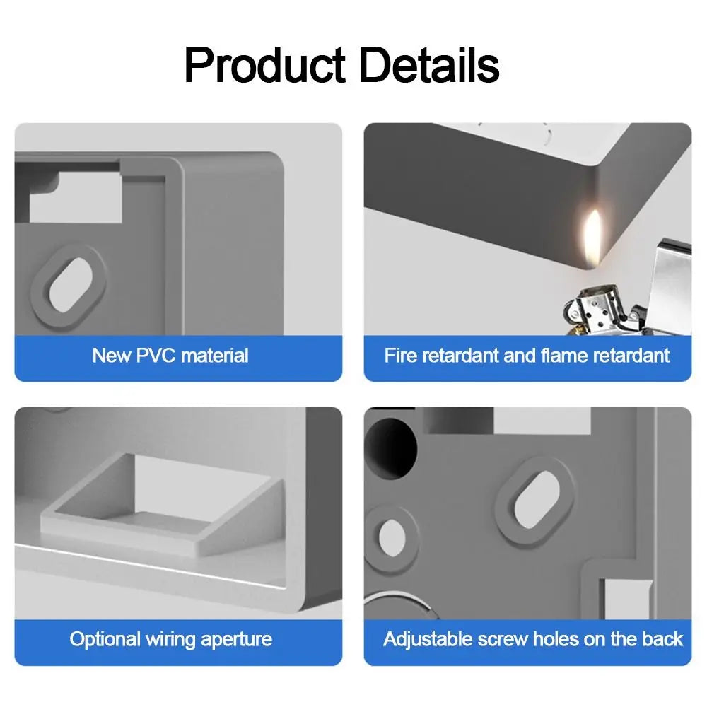 86 Type Switch Socket Box On-Wall Mount External Mounting Case